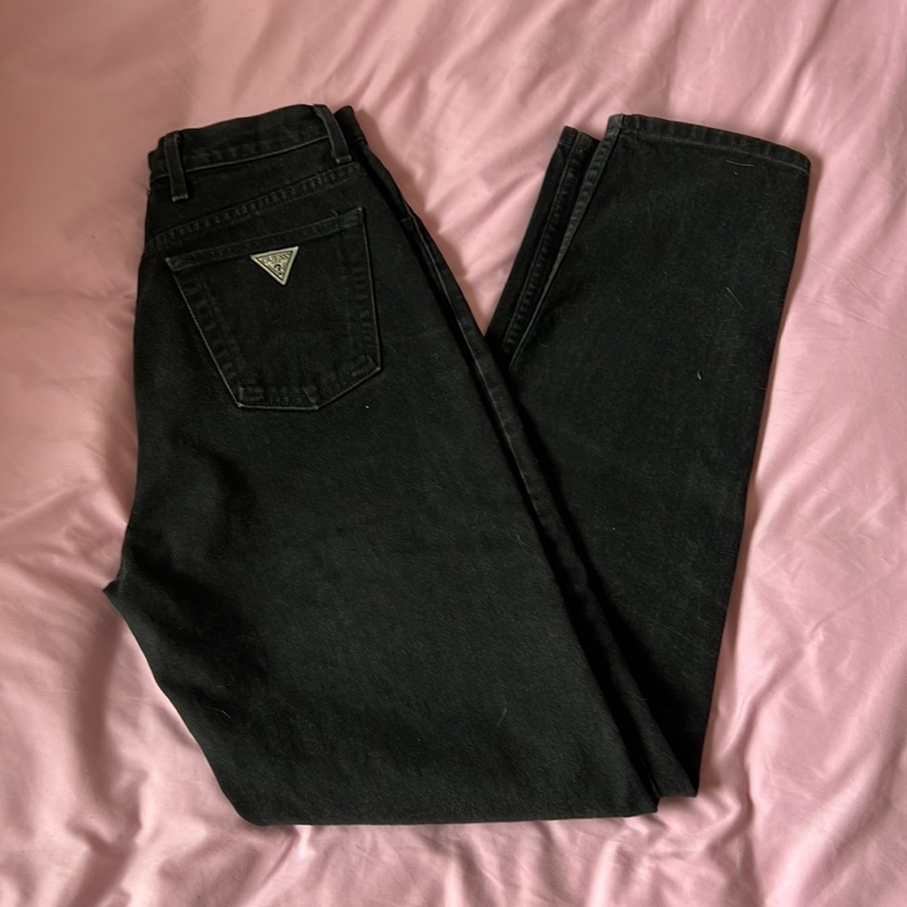 Vintage Guess Jeans Straight Leg Black